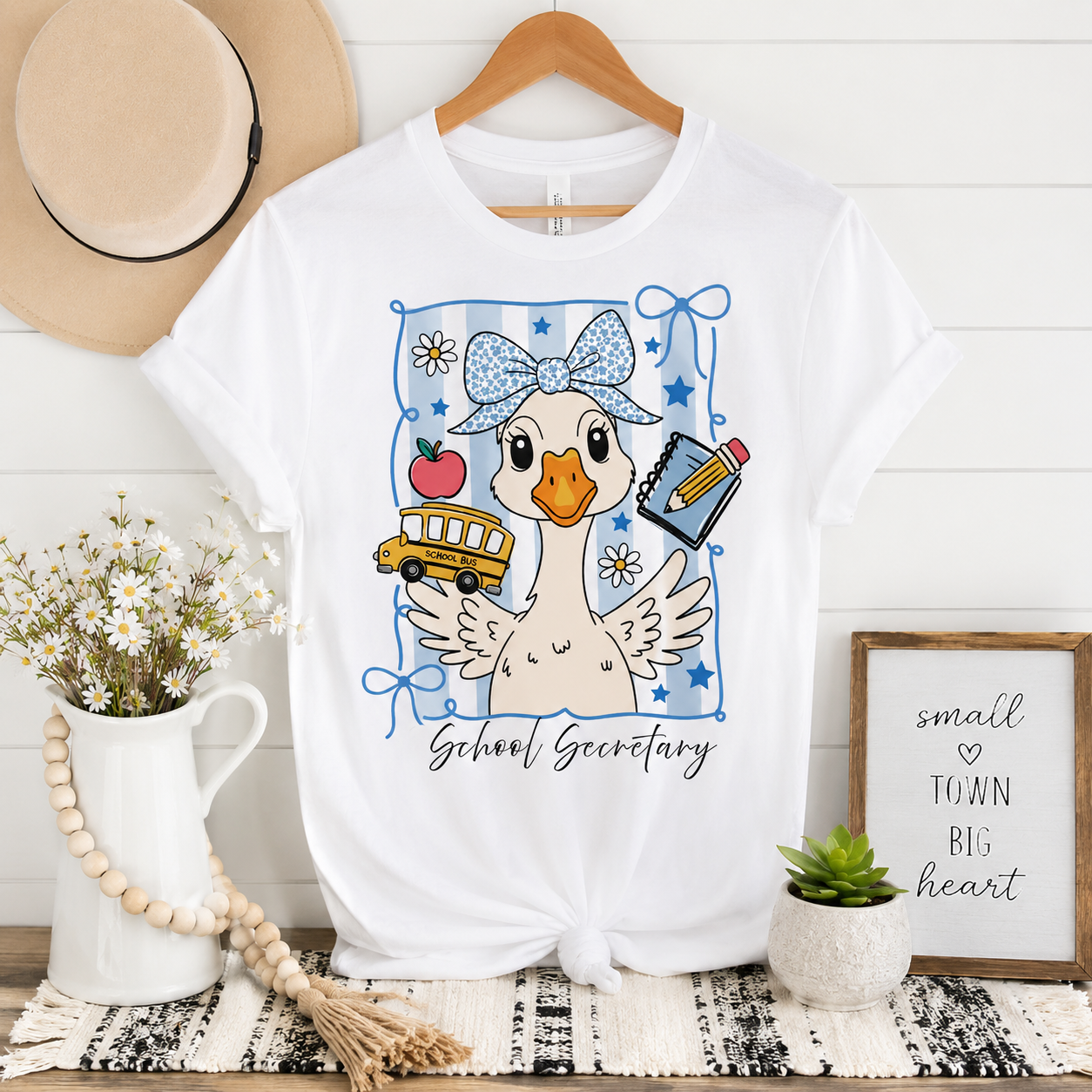 The Blue Bow Tee