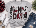 Game Day Band Spirit Graphic Tee – Maroon & Black