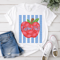 Personalized Back to School Apple Shirt | Custom Teacher, Grade, Name or Title Tee