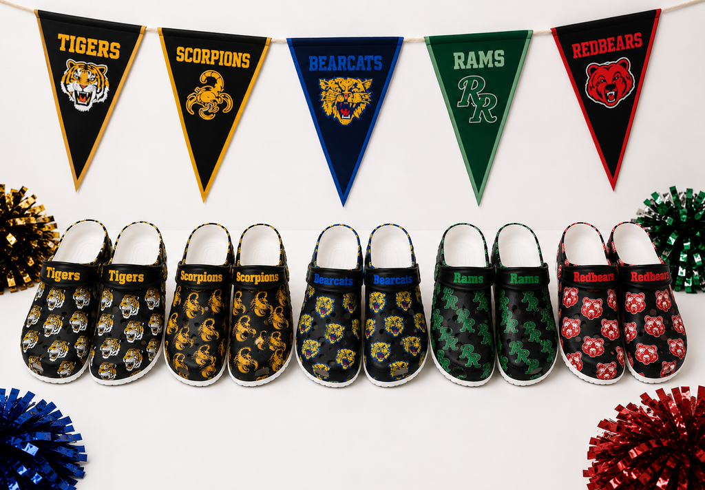 Custom School Mascot Crocs™ – Personalized Spirit Clogs