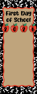 Personalized First Day of School Teacher Banner | Custom 2' x 5' Classroom Photo Banner