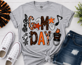 Game Day Band Spirit Graphic Tee – Orange & Black