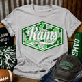 Rattan Rams Green Camo Spirit T-Shirt | School Pride Tee