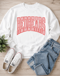 Redbears Pinstripe Spirit Crewneck