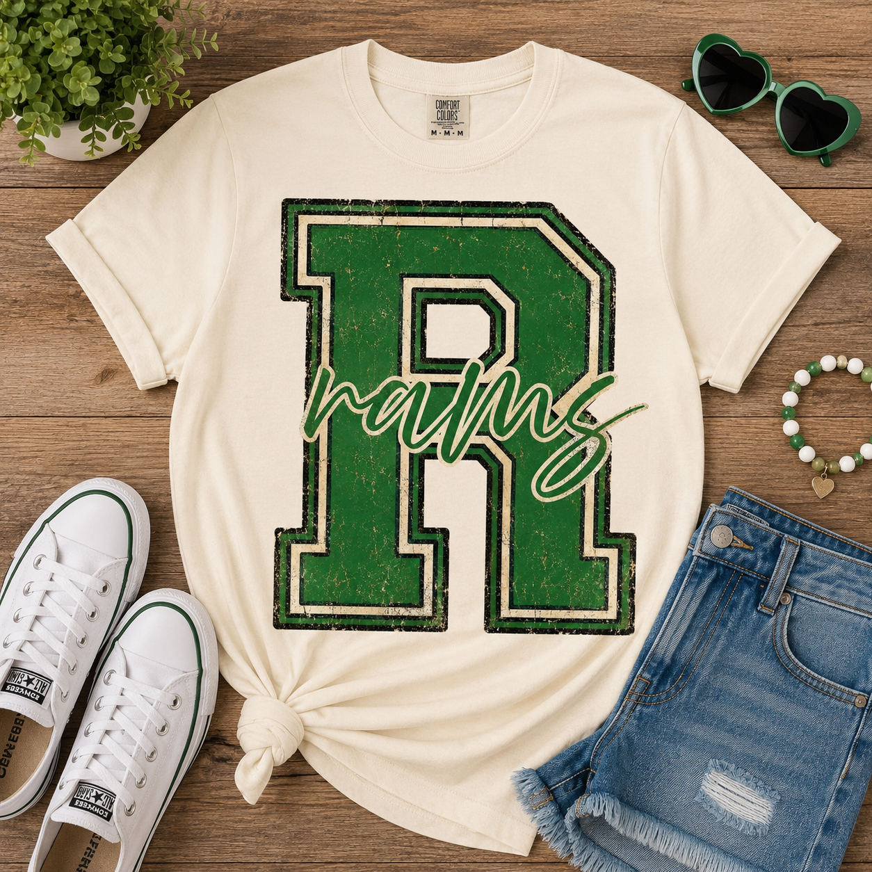 Vintage Varsity Rams Tee