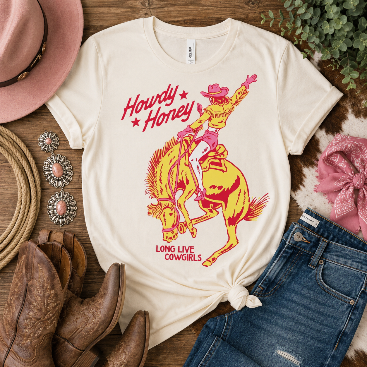 Howdy Honey Cowgirl Tee