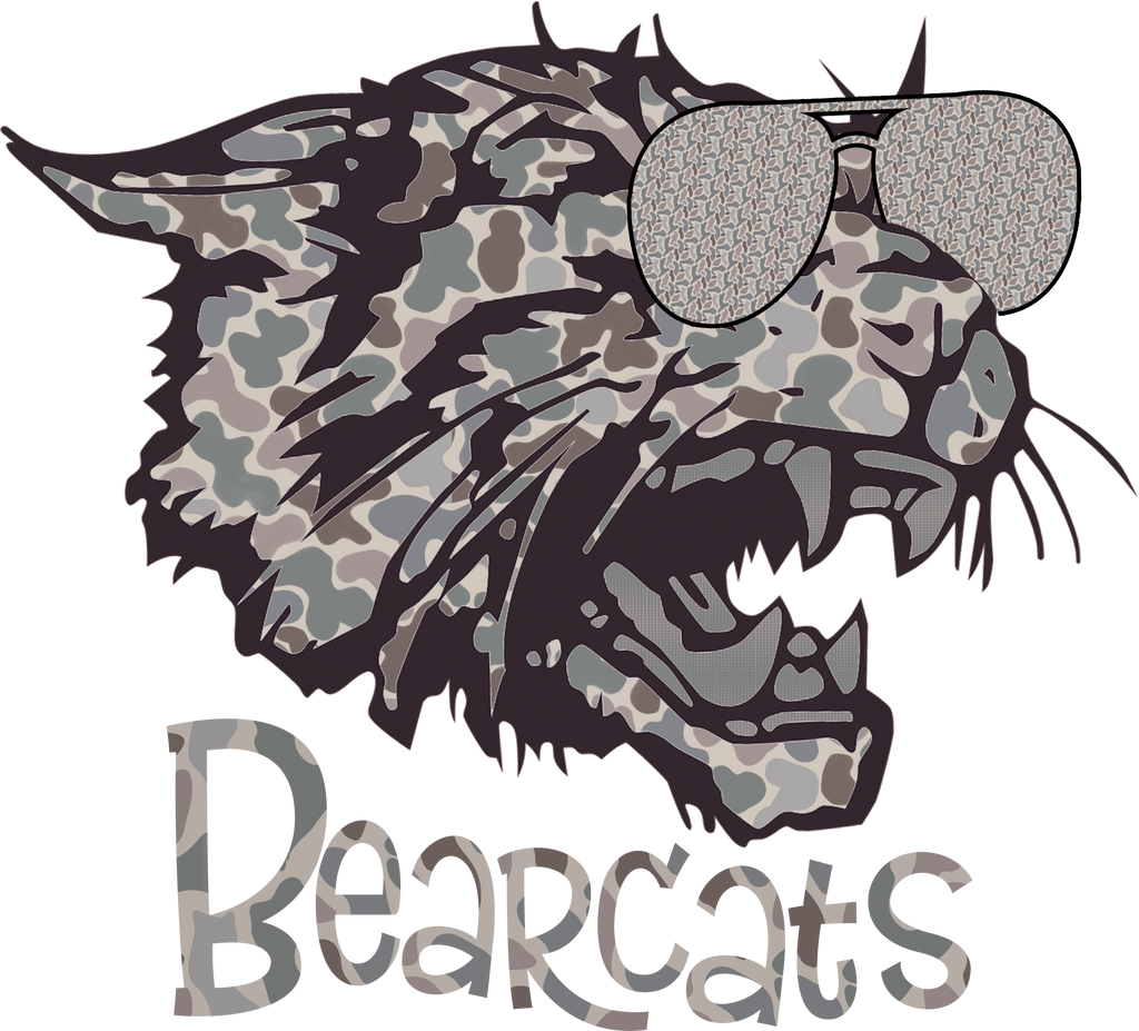 Camo Mascot Collection | Custom School Spirit Tee
