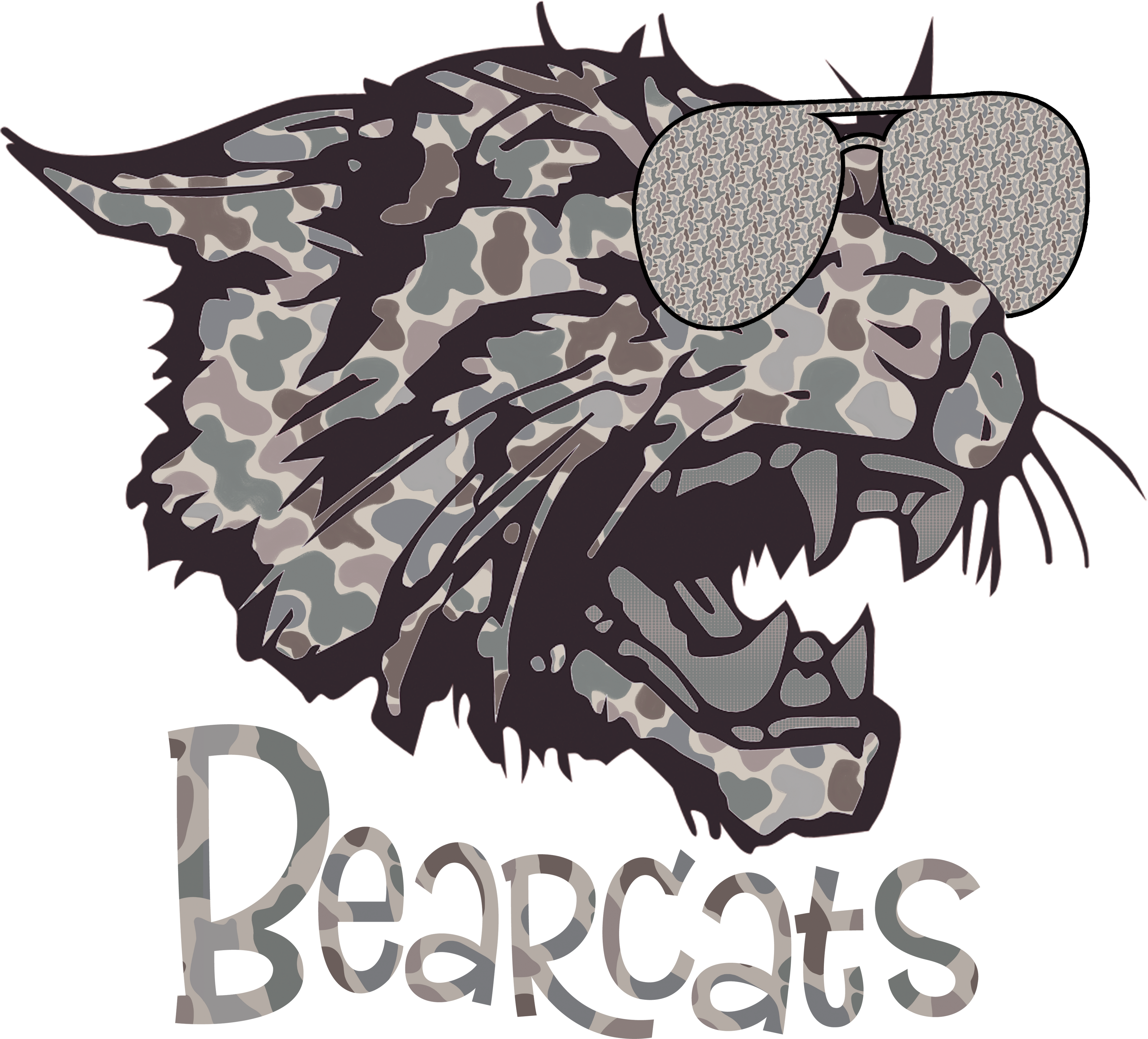 Camo Mascot Collection | Custom School Spirit Tee