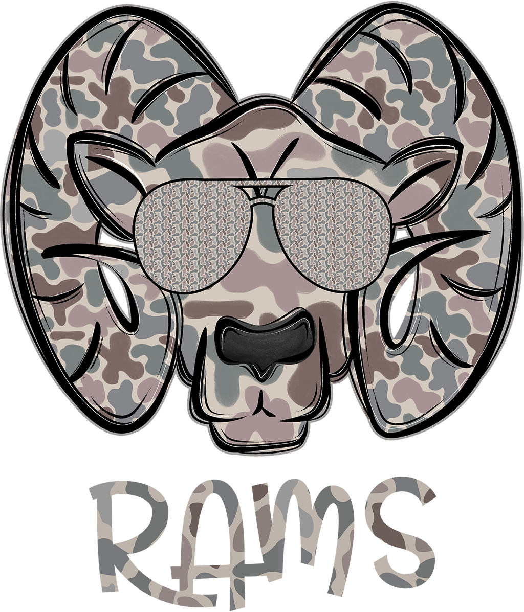 Camo Mascot Collection | Custom School Spirit Tee