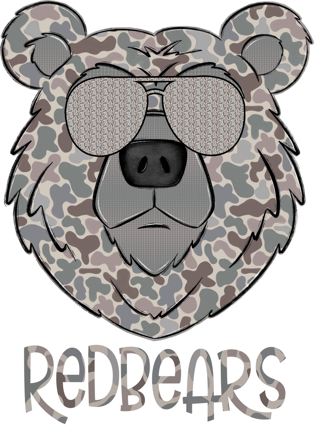 Camo Mascot Collection | Custom School Spirit Tee