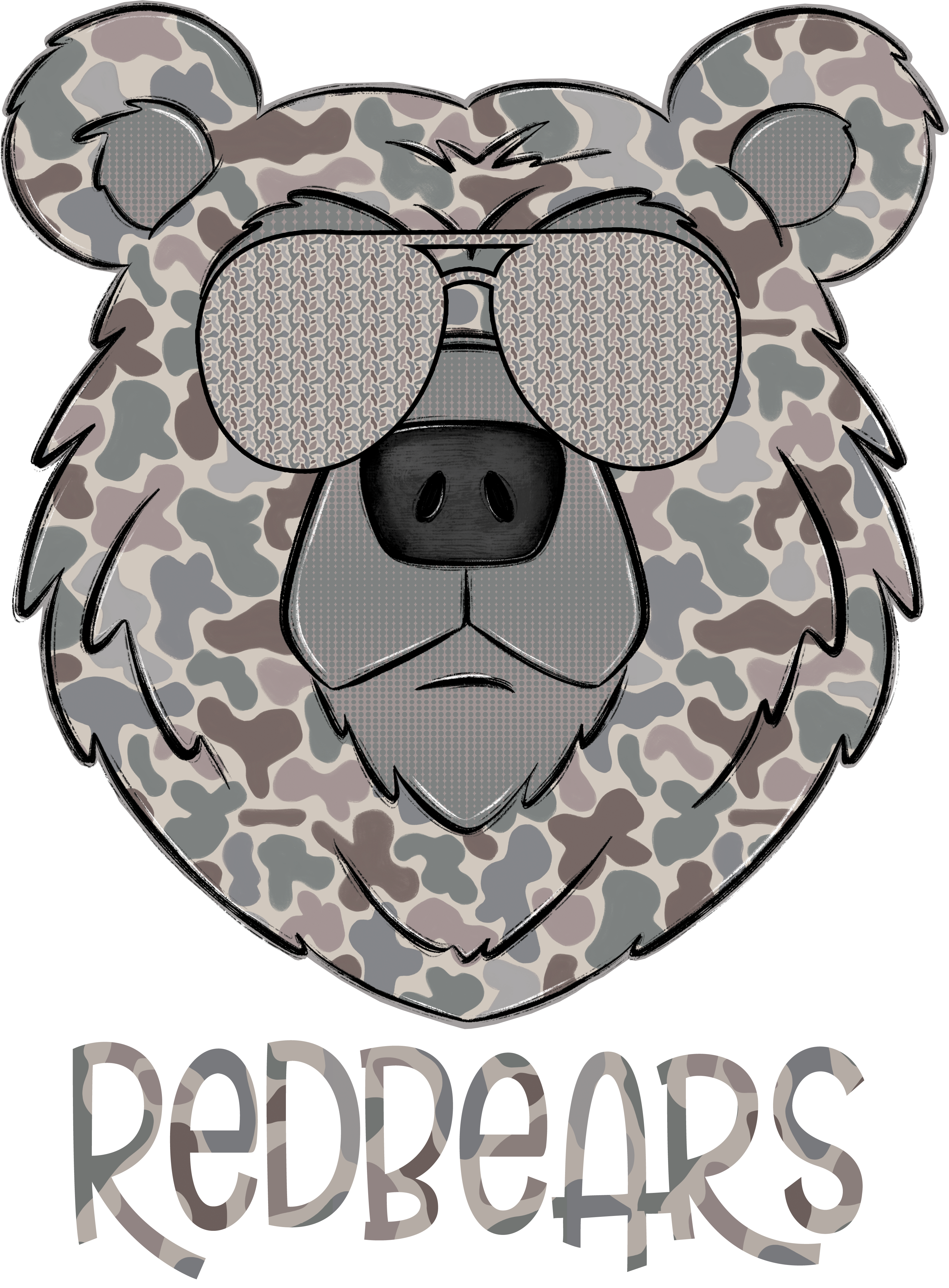 Camo Mascot Collection | Custom School Spirit Tee