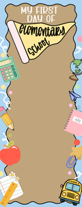 Personalized First Day of School Teacher Banner | Custom 2' x 5' Classroom Photo Banner