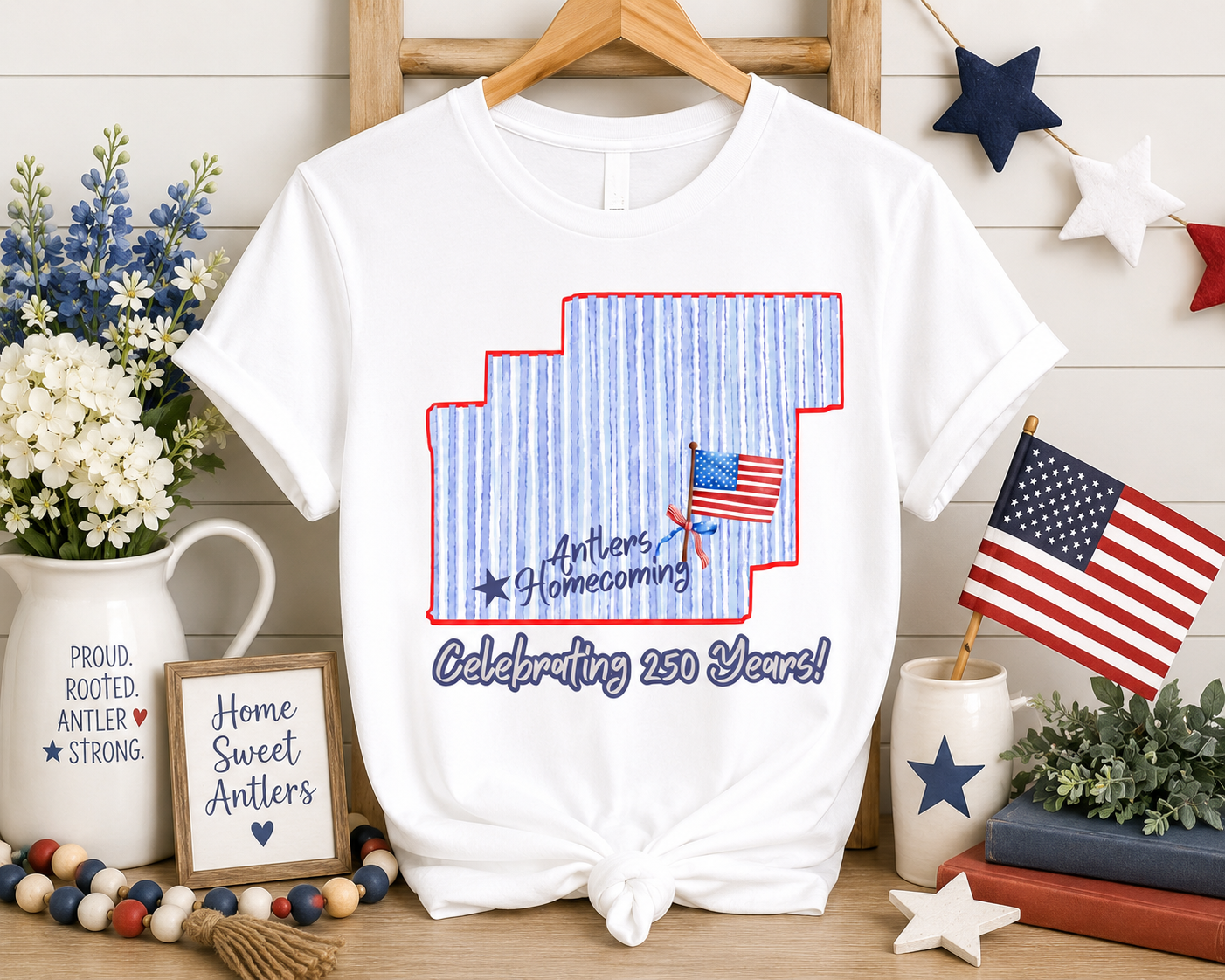 Antlers Homecoming 250th Celebration Tee