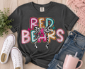 Redbears Retro Coquette Spirit Shirt | Dark Gray Tee