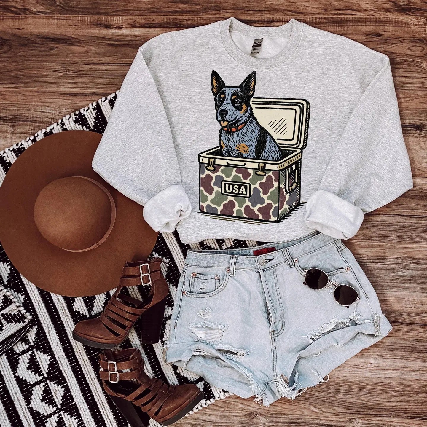 USA Cooler Pup Graphic Tee
