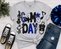 Game Day Band Spirit Graphic Tee – Blue & Black