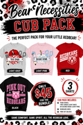 Bear Necessities Cub Pack | 3-Shirt Redbear Spirit Bundle
