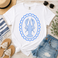 Blue Gingham Lobster Tee