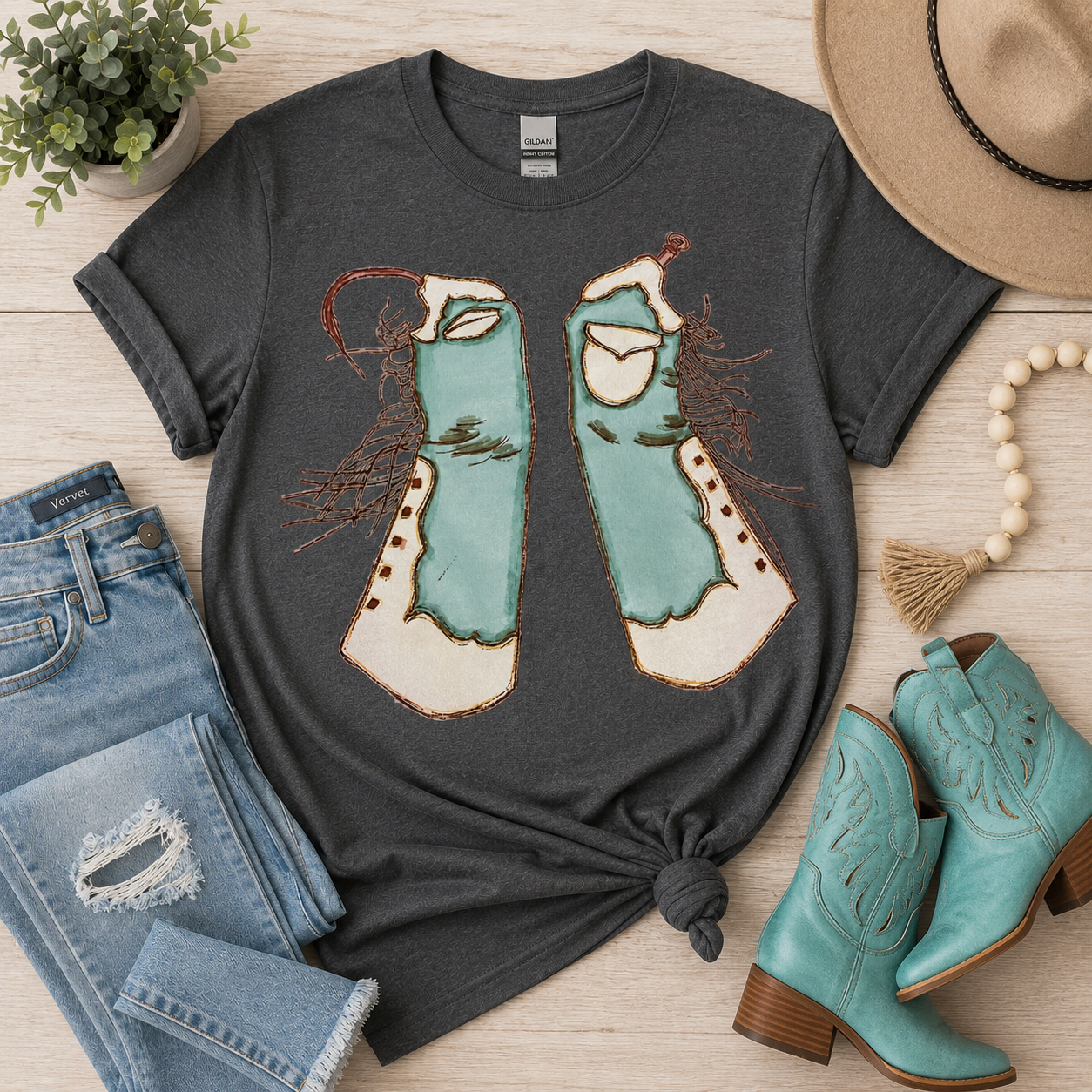Chasin’ Chaps Cowgirl Tee